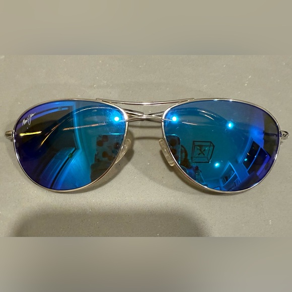 Maui Jim Baby Beach Blue Aviator Sunglasses - Picture 1 of 4